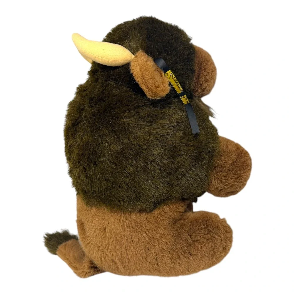 Vintage 1994 Giant Star Yellowstone Park Buffalo Plush Stuffed Animal Bison Tag